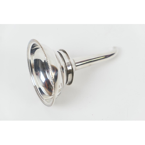 175 - Sterling silver wine funnel, marked '925', 12cm, weight approx. 95g