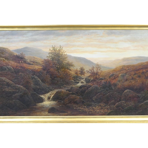 327 - William Mellor (1851-1931), On the Keswick Hills, oil on canvas, signed, titled verso, 72cm x 128cm