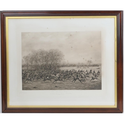 357 - Geoffrey Douglas Giles (1857-1941), The Cheshire Hunt, four monochrome hunting prints, each signed, ... 