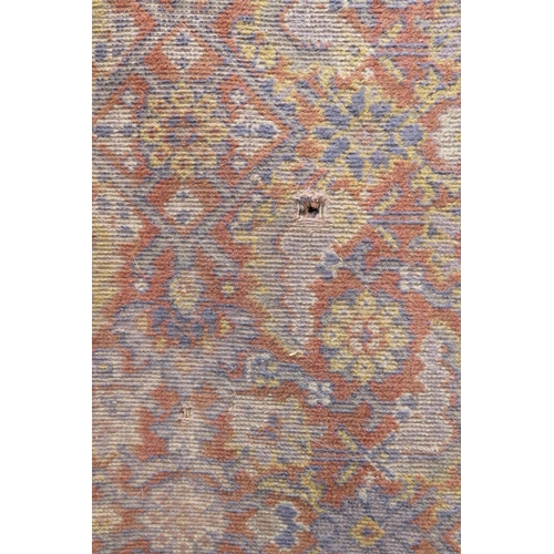 635 - Persian Bidjar rug, the red ground with a Herati design of interlocking flowers in colours, within a... 