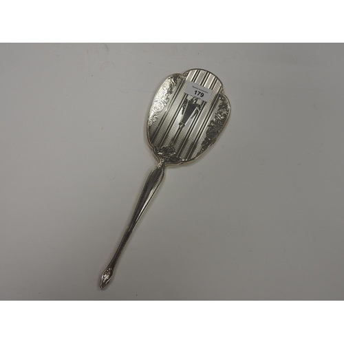 179 - Modern silver hand mirror, Birmingham 1995, 34.5cm