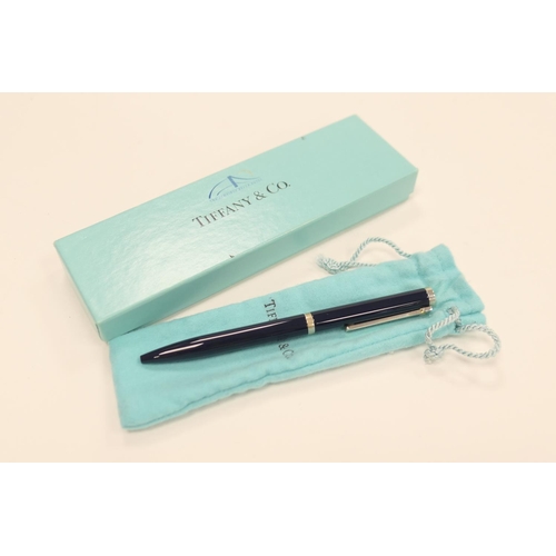 264 - Tiffany & Co. propelling ball point pen with pouch and box