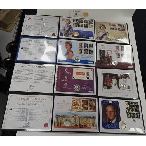 300 - Eight royal commemorative silver limited edition covers and a Prince William and Catherine royal wed... 