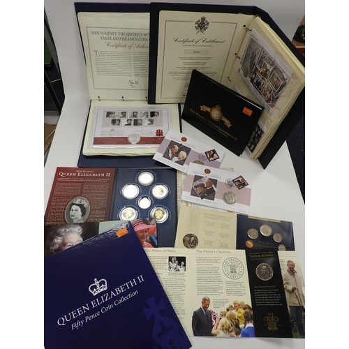 307 - Queen Elizabeth II 90th Birthday commemorative cover collection, published by Westminster; also Diam... 