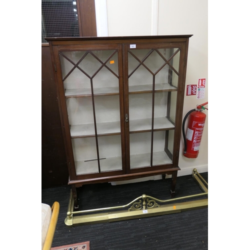 513 - Edwardian mahogany display cabinet