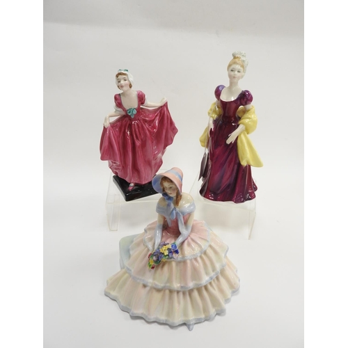 84 - Royal Doulton china figures 'Delight', HN1772, 'Loretta' and 'Daydreams', HN1731 (3)