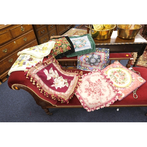 474 - Eight needlework cushion covers