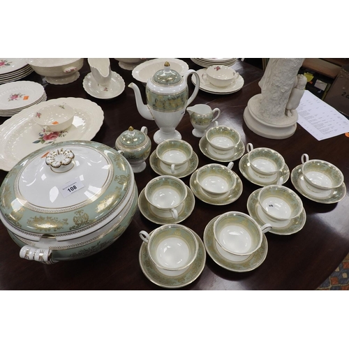 108 - Wedgwood Columbia pattern coffee service complete with an identical pattern lidded soup tureen