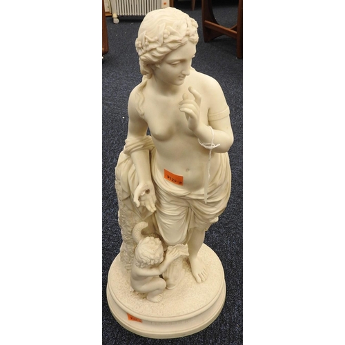 109 - Parian figure of Proserpine, the daughter of Zeus (Note: slight damage to right hand) height 47cm