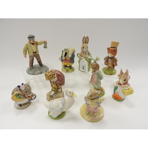 130 - Ten Beswick Royal Doulton Beatrix Potter figures including 'Peter in the Watering Can',  'Mr Potatoe... 