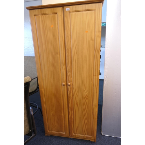 379 - Modern pine wardrobe