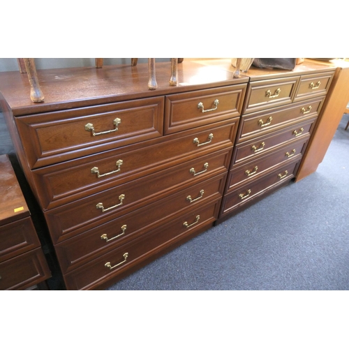 390 - Two G-Plan mahogany finish chests of drawers