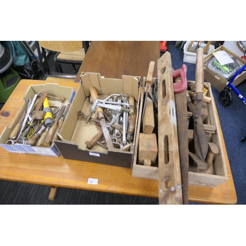 482 - Assortment of woodworking and engineering tools