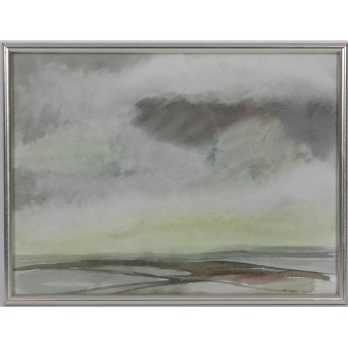 450 - Alan Turner (1943-2020), Cumbrian landscape, en grisaille watercolour, signed and dated 1977, 25cm x... 