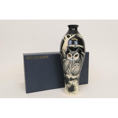 22 - Moorcroft 'Father and Son' slender ovoid vase, circa 2011, designed by Vicky Lovatt, height 31cm, wi... 