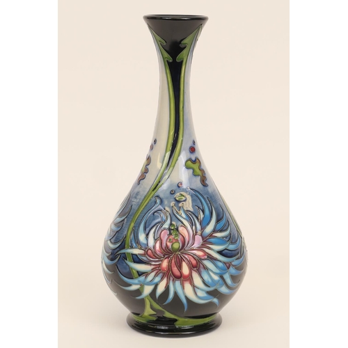 3 - Moorcroft Blue Sea Anemone baluster vase, circa 2008, designed by Rachel Bishop, height 32cm
