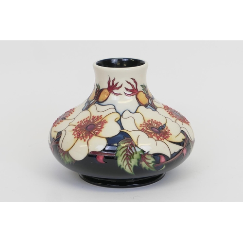 37 - Moorcroft limited edition baluster vase, designed by Rachel Bishop, decorated in a Briar Rose patter... 