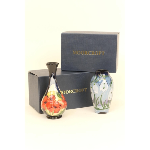 44 - Moorcroft 'Forever England' small bottle vase, circa 2018, designed by Vicky Lovatt, height 16.5cm, ... 