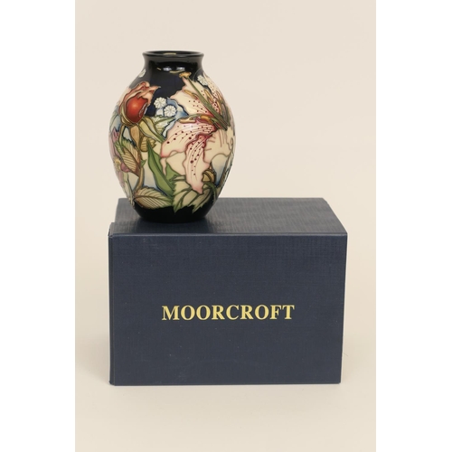 47 - Moorcroft trial ovoid vase, circa 2011, designed by Kerry Goodwin, decorated with a scrolling Briar ... 