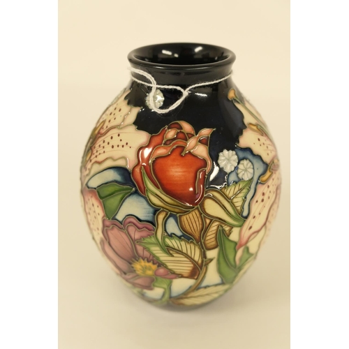 47 - Moorcroft trial ovoid vase, circa 2011, designed by Kerry Goodwin, decorated with a scrolling Briar ... 