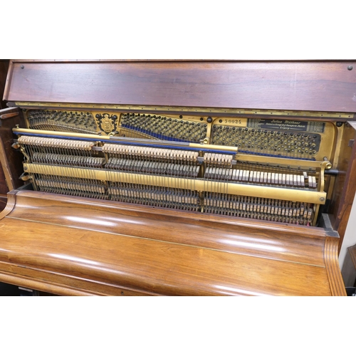 772 - Bluthner (Leipzig), upright pianoforte, manufactured 1898, serial no. 50024, rosewood cased, width 1... 