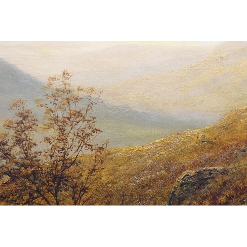 426 - William Mellor (1851-1931), On the Keswick Hills, oil on canvas, signed, titled verso, 72cm x 128cm