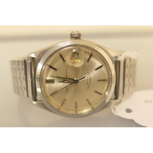 310 - Tudor Prince Oysterdate stainless steel gent's wristwatch, 29mm champagne dial with baton numerals, ... 