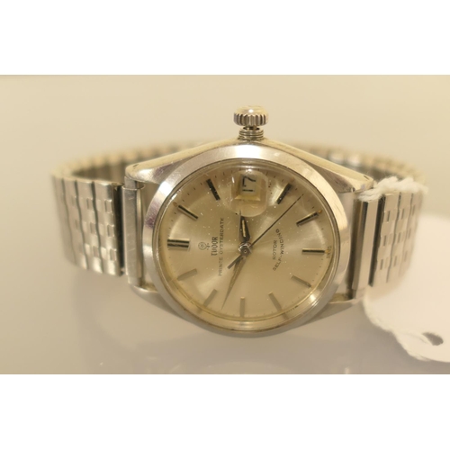 310 - Tudor Prince Oysterdate stainless steel gent's wristwatch, 29mm champagne dial with baton numerals, ... 