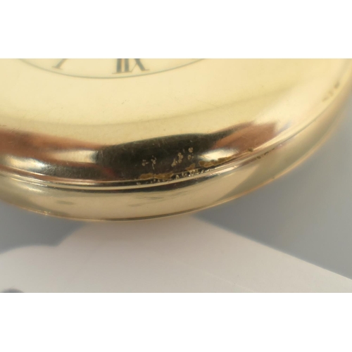 374 - 9ct gold half hunter pocket watch by J W Benson, London, hallmarked Birmingham 1930, the outer case ... 