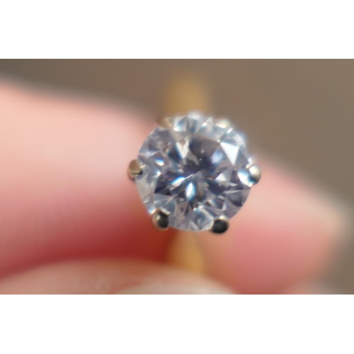 296 - Diamond solitaire ring, the round brilliant diamond of approx. 1ct, colour estimated as H/J and clar... 