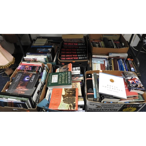 73 - Quantity of modern books, mixed subjects from theology, novels, gardening and history