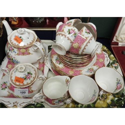 100 - Royal Albert Lady Carlyle tea service (second quality)