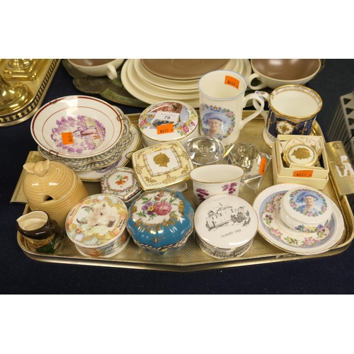 79 - Decorative ceramics including some royal commemoratives