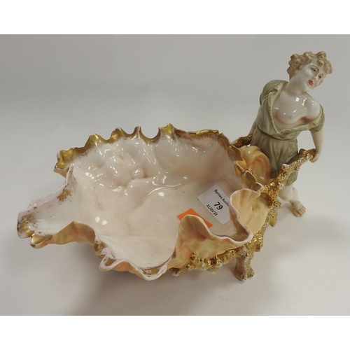 79 - Austrian figural table bowl, circa 1900