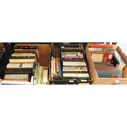 105 - Modern, mostly hardback, books including novels, biographies, poetry, natural history, also a reprod... 