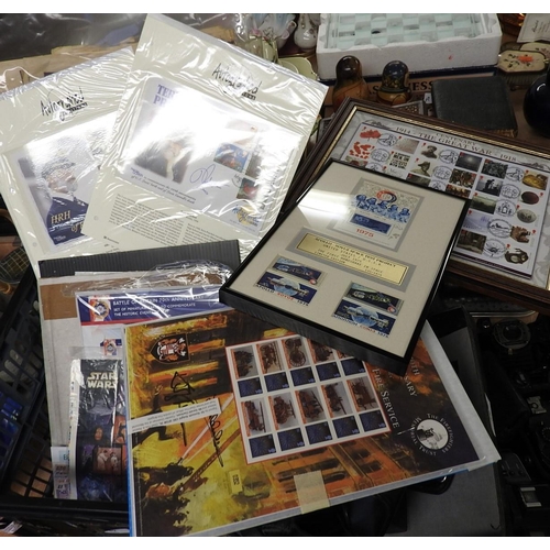 82 - Small quantity of first day covers including Terry Pratchett, also the award of the George medal and... 