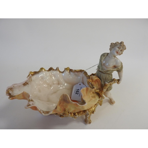 162 - Austrian figural porcelain table bowl, circa 1900