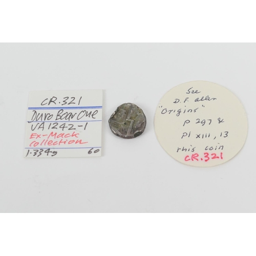 143 - Durotriges silver quarter stater, geometric type crescent 'boat' 'zigzag', weight approx. 1.33g
Ex-M... 