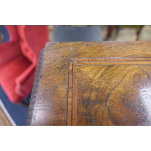 601 - French rosewood and inlaid collector's chest, circa 1900, crossbanded throughout and with ebonised r... 