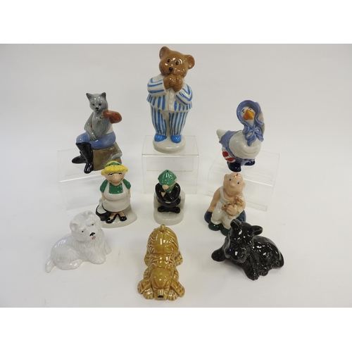 140 - Small number of Wade collectable figures including Andy Capp (9)