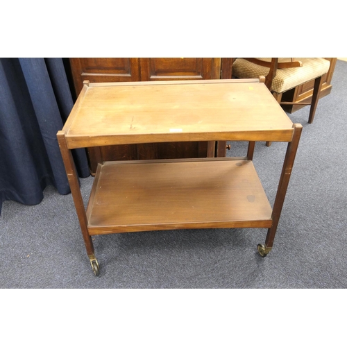 419 - Retro teak tea trolley