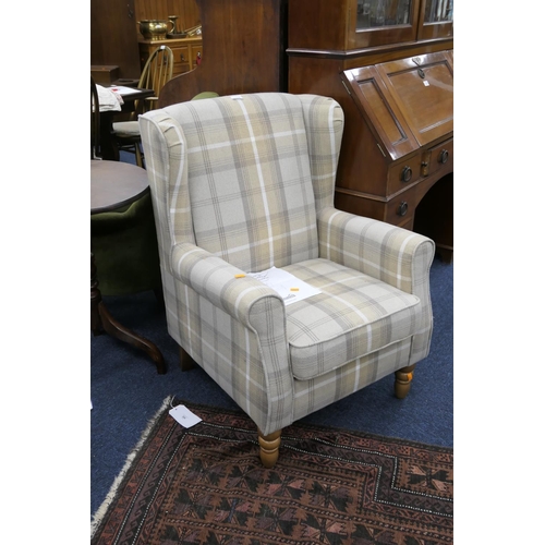 525 - Dunelm Oswald wing back armchair