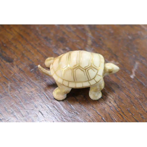 170A - Royal Worcester peach ground tortoise, circa 1902