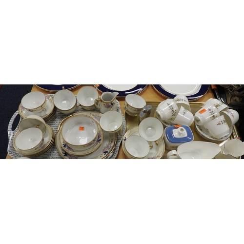 127 - Noritake porcelain part tea service, also Royal Doulton Pastorale china tea wares, gravy boat and a ... 