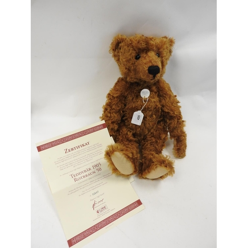 425 - Steiff limited edition '1905' replica teddy bear, 50cm, with box and certificate