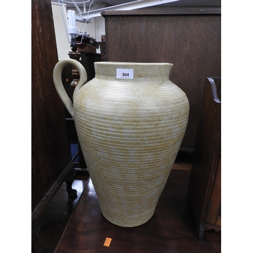 504 - DeeCee attractive stoneware large pitcher, 50cm