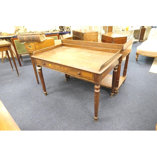 595 - 19th Century mahogany washstand, width 106cm, depth 66cm