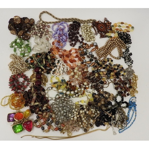 314 - Quantity of costume jewellery, principally beaded necklaces