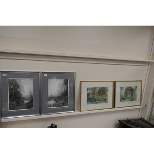 574 - Two William Russell Flint prints and two Boydell prints (4)