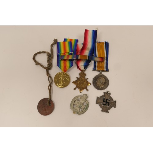 300A - Great War medal group awarded to PTE.W.Robertson of the Post Office Rifles (City of London), 8th Bat... 